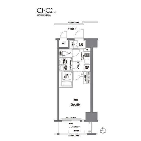 今池駅 徒歩3分 6階の物件間取画像